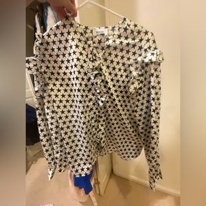 Koch long sleeve star button up